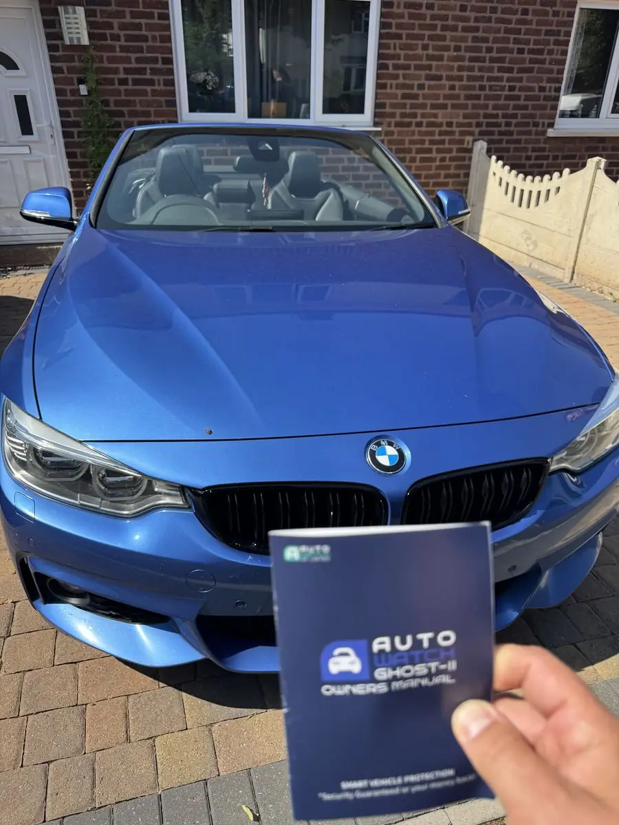 BMW 4 Series Convertible with an Autowatch Ghost-II fitted, manual shown