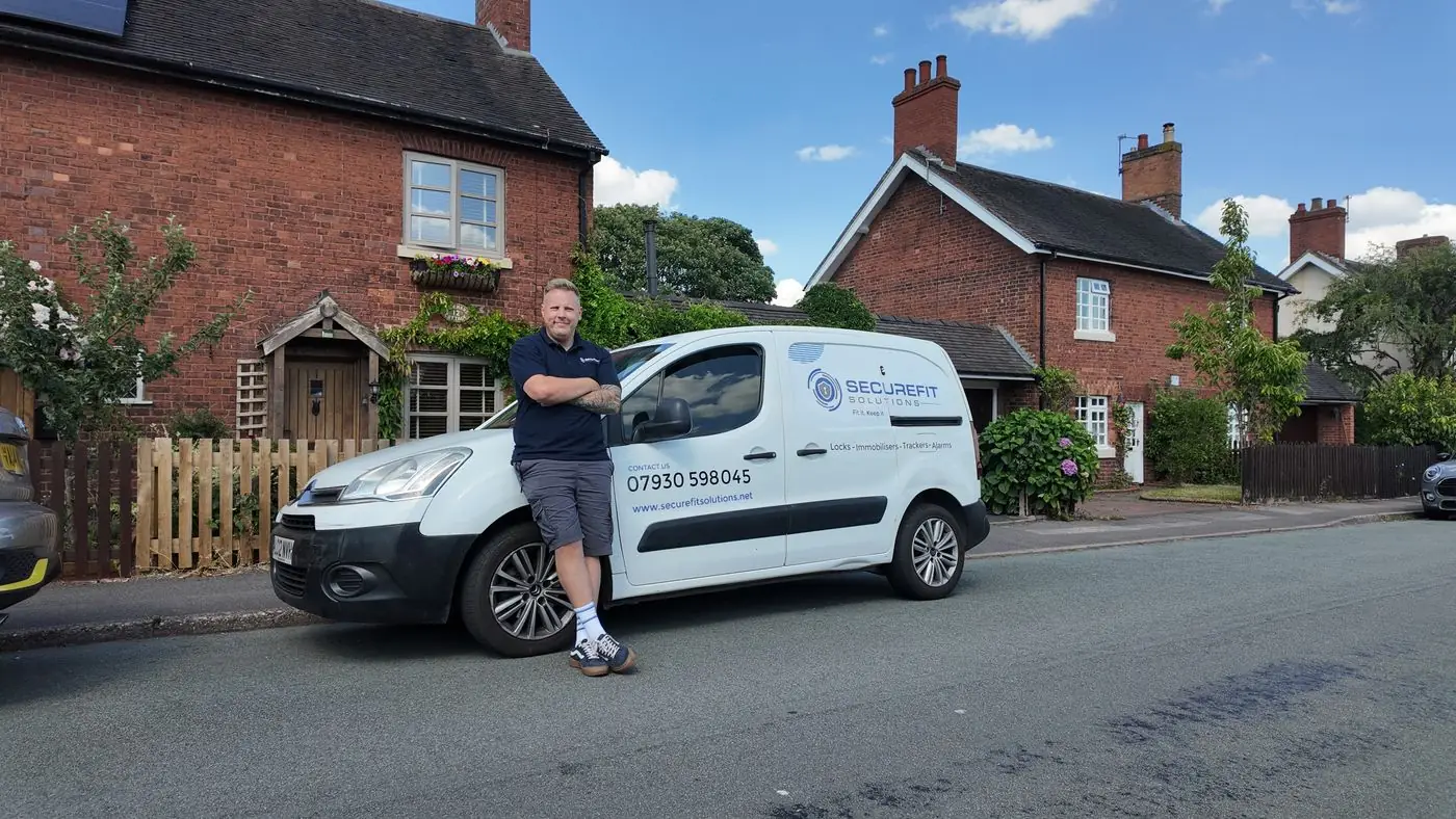 Martin, SecureFit Solutions, with the branded van